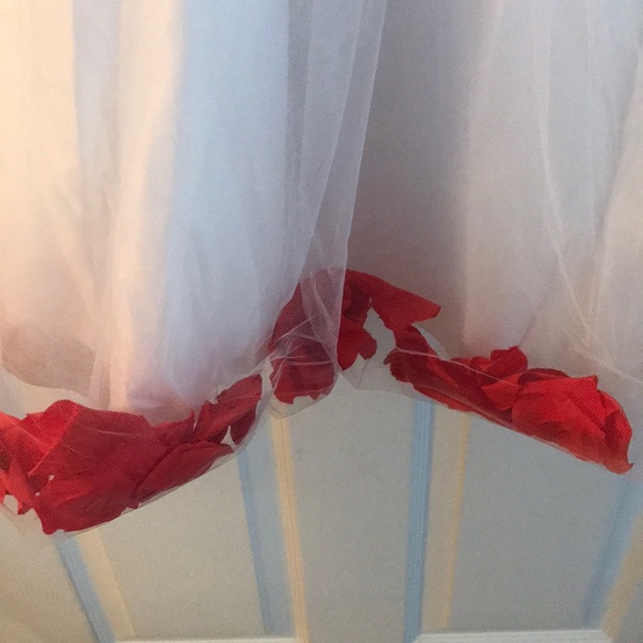 Flower girl dress. Petals in skirt removable bow - Picture 3 of 5